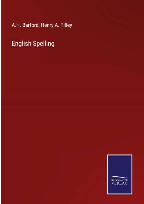 A. H. Barford: English Spelling, Buch