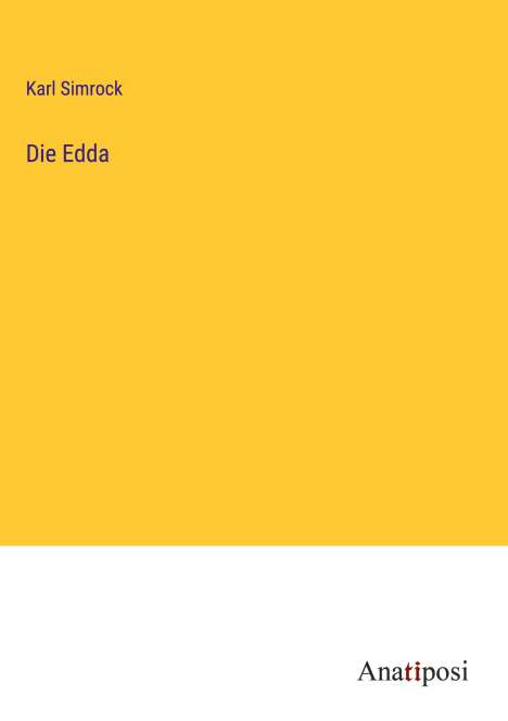 Karl Simrock: Die Edda, Buch