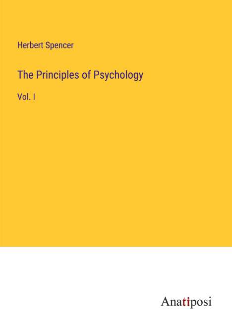 Herbert Spencer: The Principles of Psychology, Buch