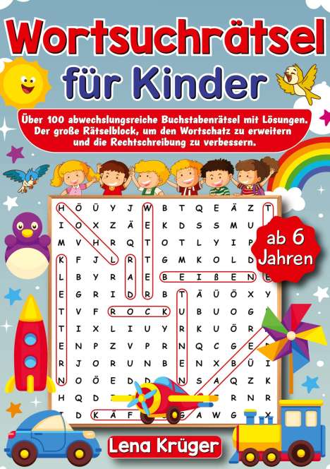 Lena Krüger: Wortsuchrätsel für Kinder ab 6 Jahren, Buch