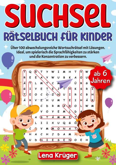 Lena Krüger: Suchsel Rätselbuch für Kinder ab 6 Jahren, Buch