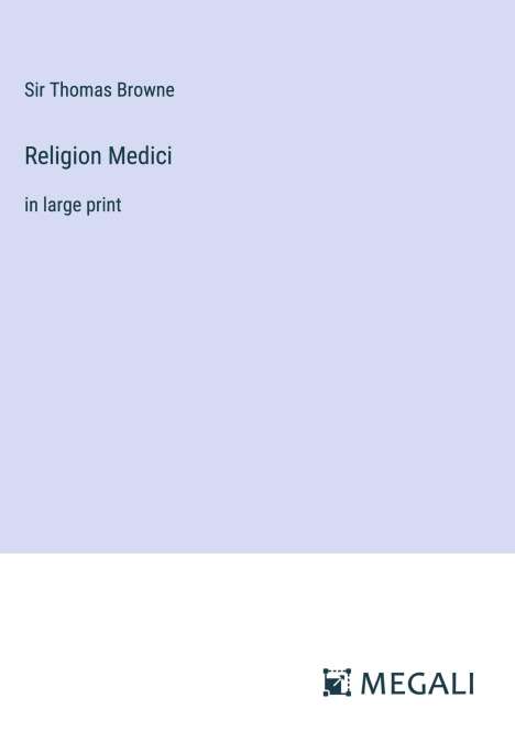 Thomas Browne: Religion Medici, Buch