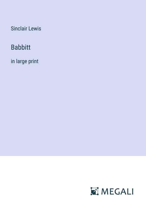 Sinclair Lewis: Babbitt, Buch