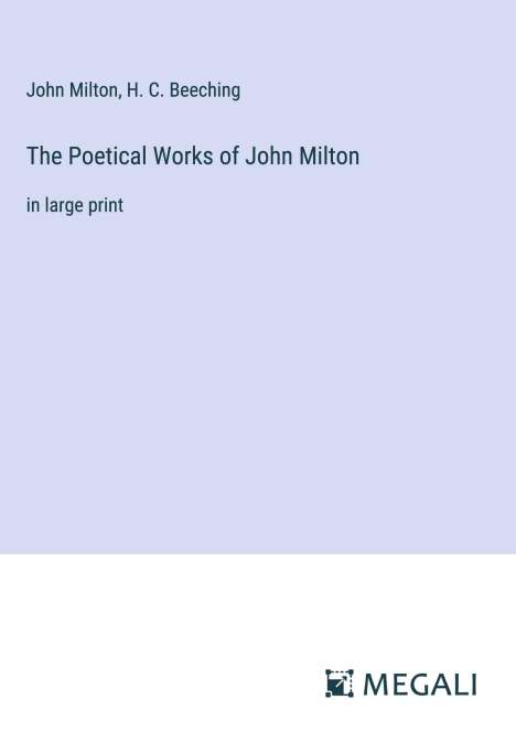 John Milton: The Poetical Works of John Milton, Buch