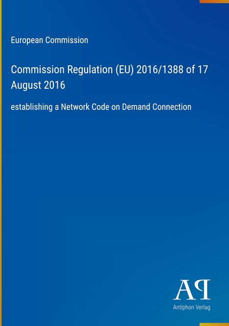 Titel: European Commission. Text über eine EU-Verordnung. Logo: "AP". Hintergrund: Blau.