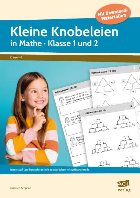 Manfred Stephan: Kleine Knobeleien in Mathe - Klasse 1 und 2, 1 Buch und 1 Diverse