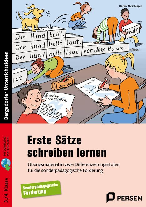 Katrin Ahlschläger: Erste Sätze schreiben lernen - 3./4. Klasse, 1 Buch und 1 Diverse