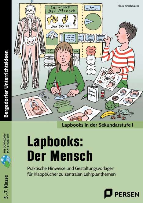 Klara Kirschbaum: Lapbooks: Der Mensch, 1 Buch und 1 Diverse