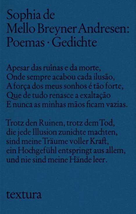 Sophia de Mello Breyner Andresen: Gedichte. Poemas, Buch