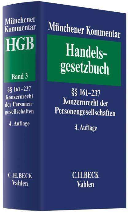Münchener Kommentar zum Handelsgesetzbuch Bd. 03, Buch