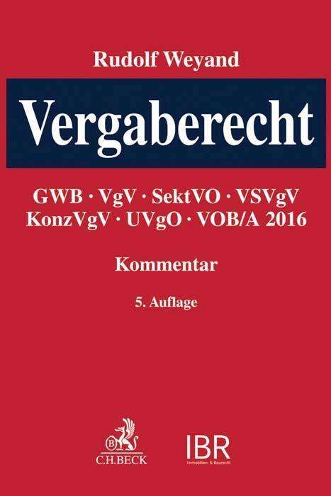 Rudolf Weyand: Vergaberecht, Buch