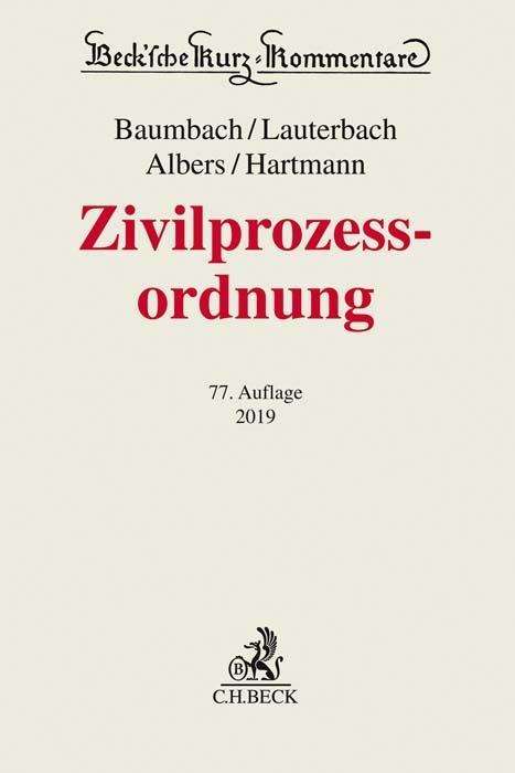 Adolf Baumbach: Zivilprozessordnung, Buch