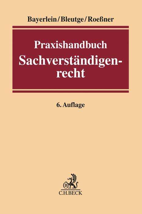 Praxishandbuch Sachverständigenrecht, Buch