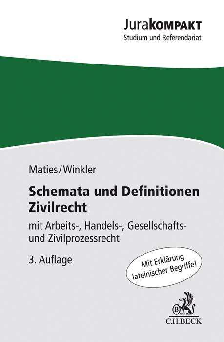 Martin Maties: Schemata und Definitionen Zivilrecht, Buch