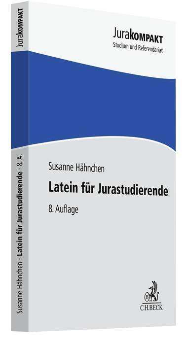 Susanne Hähnchen: Latein für Jurastudierende, Buch