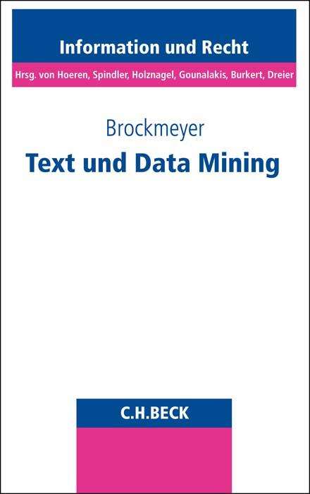 Henning Brockmeyer: Text und Data Mining, Buch