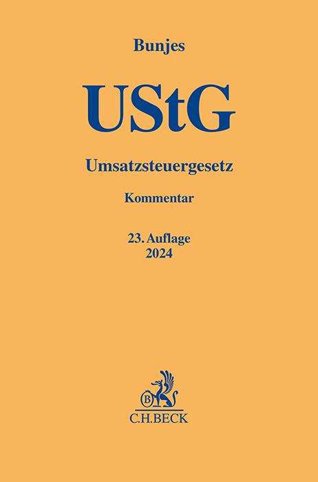 Johann Bunjes: Umsatzsteuergesetz, Buch
