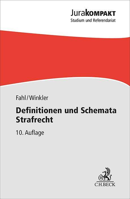 Christian Fahl: Definitionen und Schemata Strafrecht, Buch