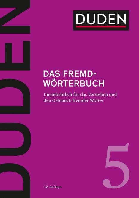 Duden 5 Fremdwörterbuch, Buch