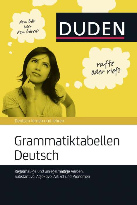 Grammatiktabellen Deutsch, Buch