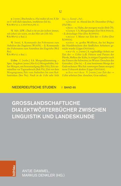 Großlandschaftliche Dialektwörterbücher zwischen Linguistik und Landeskunde, Buch