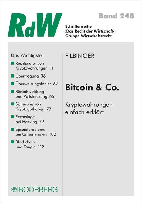 Konstantin Filbinger: Filbinger, K: Bitcoin &amp; Co, Buch
