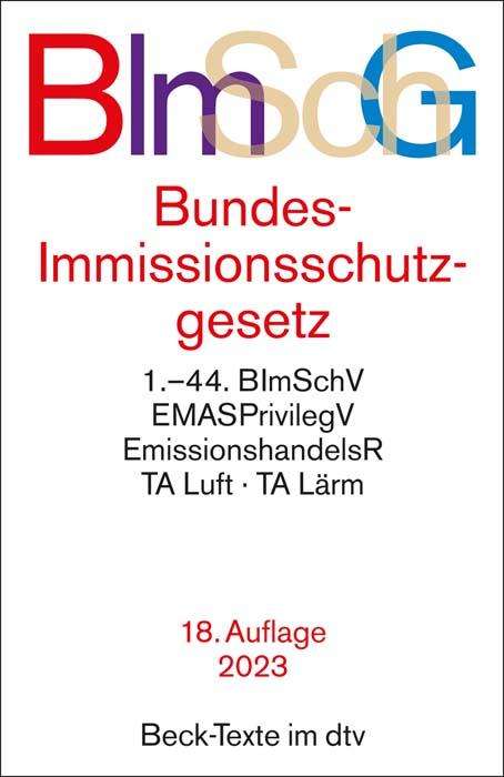 Bundes-Immissionsschutzgesetz, Buch