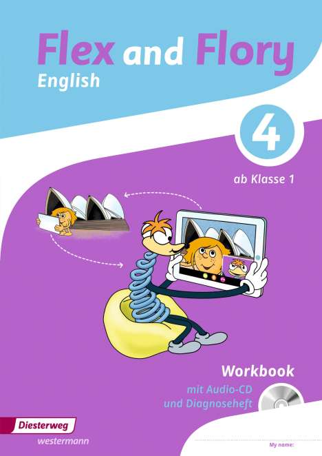 Flex and Flory 1 - 4. Workbook 4 mit Schüler-Audio-CD und Diagnoseheft, Buch