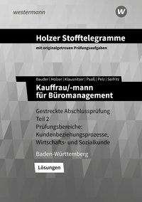 Volker Holzer: Holzer Stofftelegr. Büromanagement 2 Lös. BW, Buch