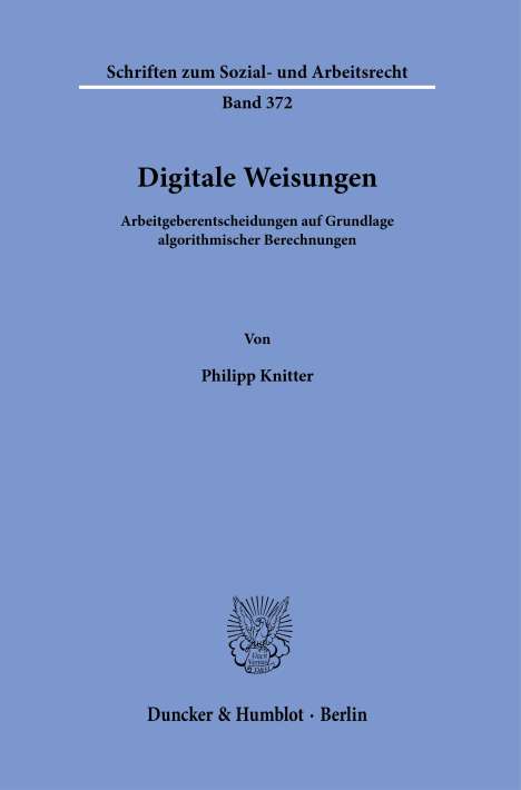 Philipp Knitter: Digitale Weisungen, Buch