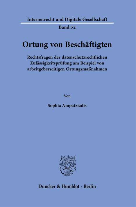 Sophia Ampatziadis: Ortung von Beschäftigten., Buch