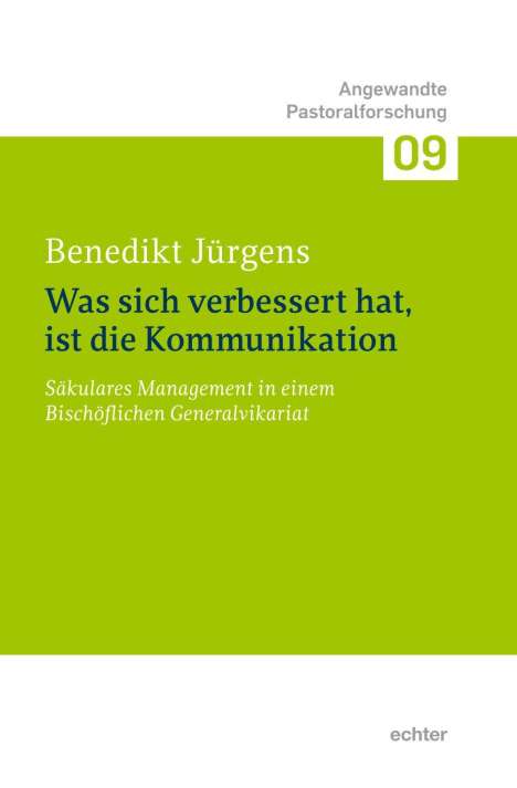 Benedikt Jürgens: "Was sich verbessert hat, ist die Kommunikation.", Buch