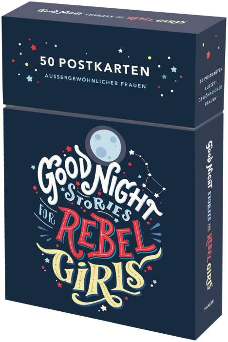 Elena Favilli: Favilli, E: Good Night Stories for Rebel Girls - 50 Postkart, Diverse