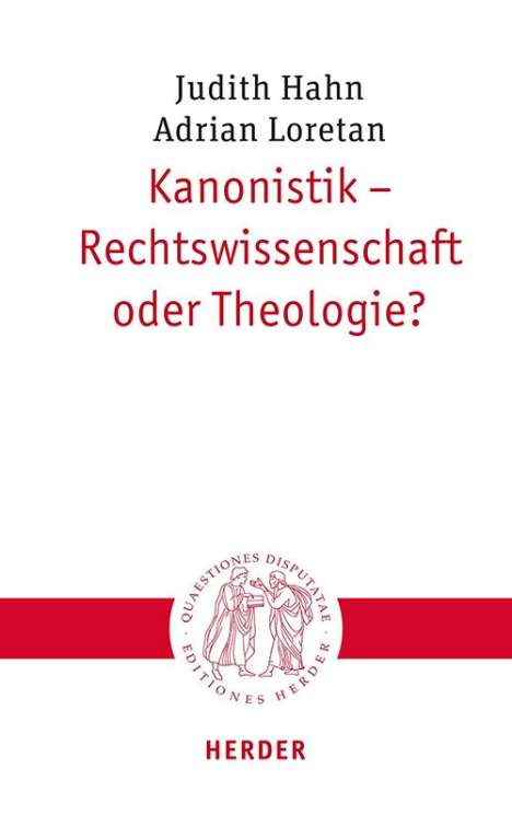 Judith Hahn: Kanonistik - Rechtswissenschaft oder Theologie?, Buch