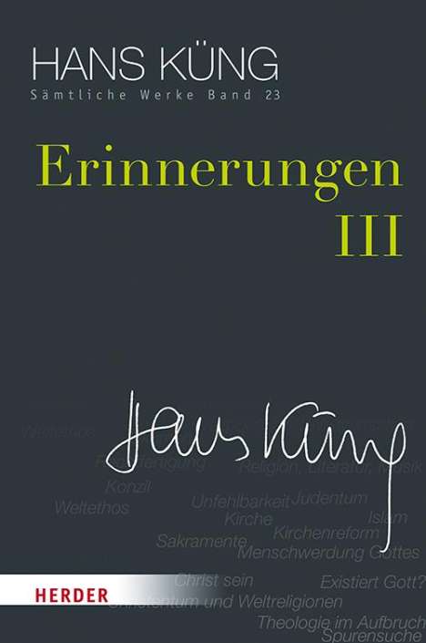 Hans Küng: Küng: Erinnerungen III, Buch