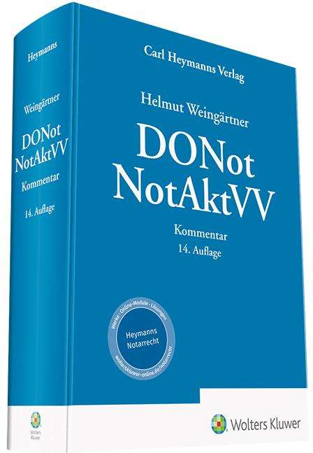 Matthias Frohn: Weingärtner, DONot/NotAktVV - Kommentar, Buch