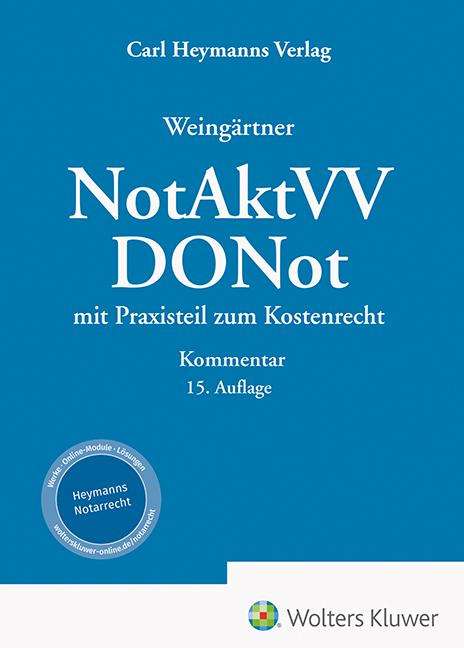 Weingärtner, DONot / NotAktVV - Kommentar, Buch