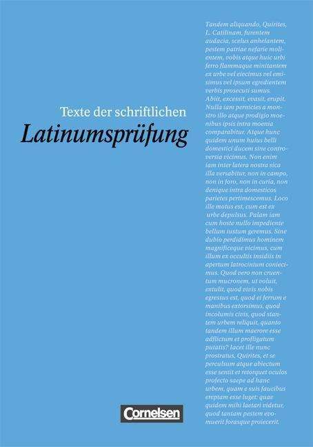 Texte der schriftlichen Latinumsprüfung, Buch