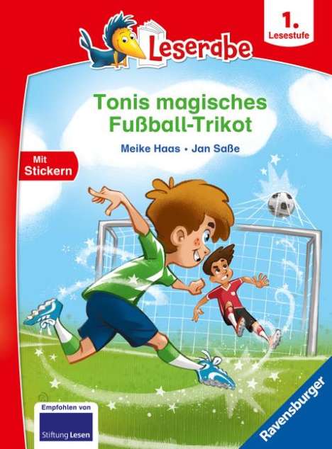 Meike Haas: Tonis magisches Fußball-Trikot - lesen lernen mit dem Leserabe - Erstlesebuch - Kinderbuch ab 6 Jahren - Lesen lernen 1. Klasse Jungen und Mädchen (Leserabe 1. Klasse), Buch