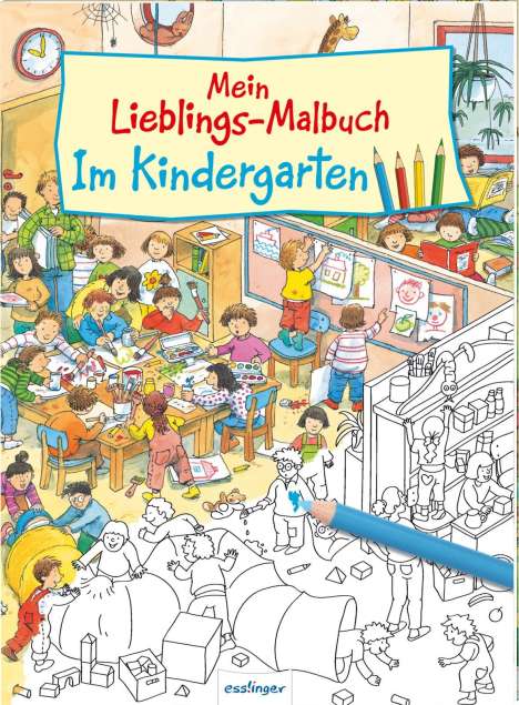 Mein Lieblings-Malbuch - Im Kindergarten, Buch