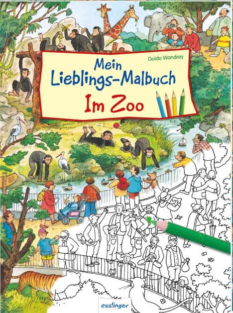 Mein Lieblings-Malbuch - Im Zoo, Buch