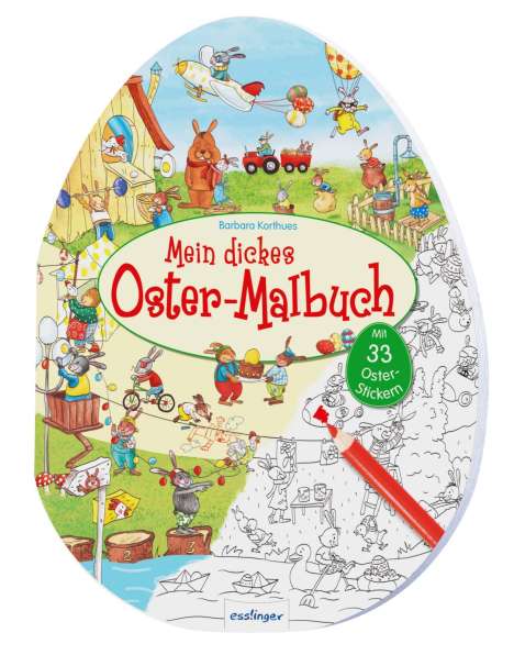 Mein dickes Oster-Malbuch, Buch