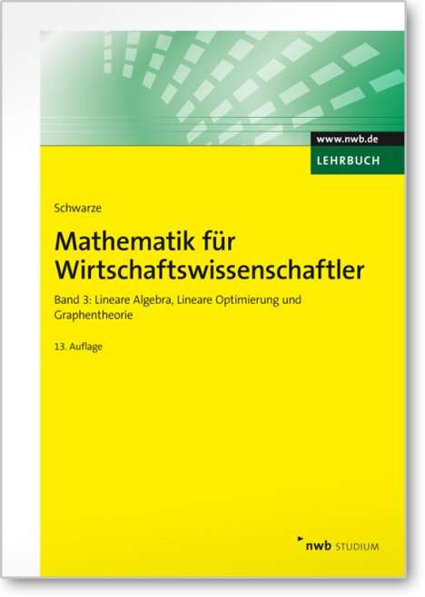 Jochen Schwarze: Mathematik für Wirtschaftswissenschaftler 3, Buch