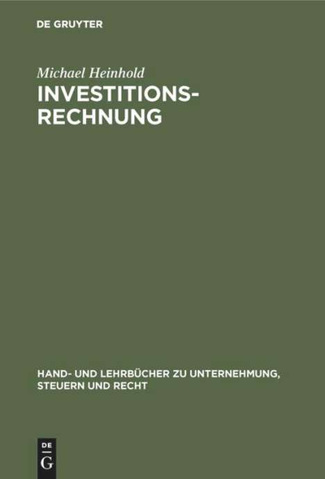 Michael Heinhold: Investitionsrechnung, Buch