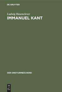 Ludwig Hasenclever: Immanuel Kant, Buch