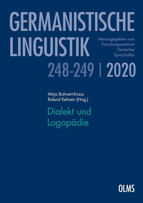 Dialekt und Logopädie, Buch