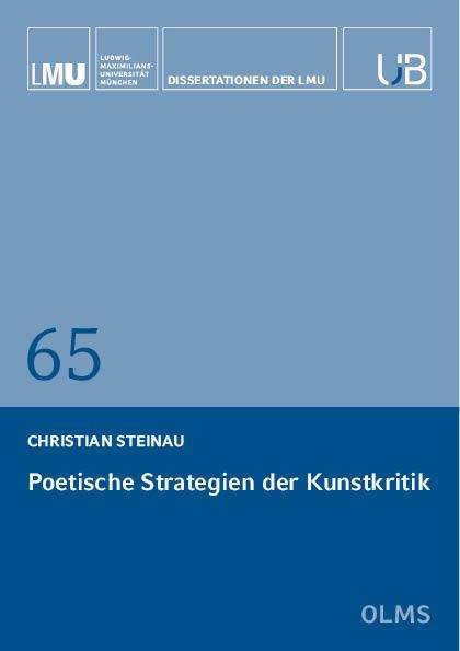 Christian Steinau: Poetische Strategien der Kunstkritik, Buch