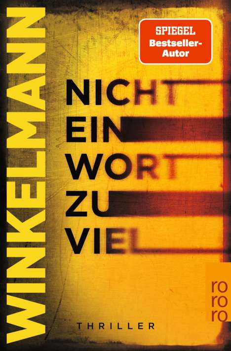 Andreas Winkelmann: Nicht ein Wort zu viel, Buch