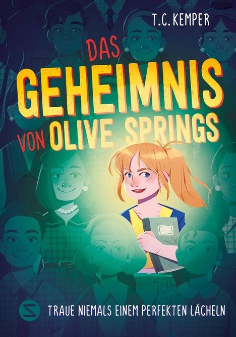 Text: Cover reveal folgt. Weiße Seite, obere Ecke umgeknickt. Unten links kleines Symbol mit stilisiertem "M".