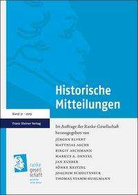 Historische Mitteilungen 31 (2019), Buch